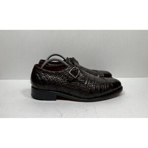 Dapper Lane Monk Strap Dress Shoes Handcrafted In Spain Men’s Size 9 Brown